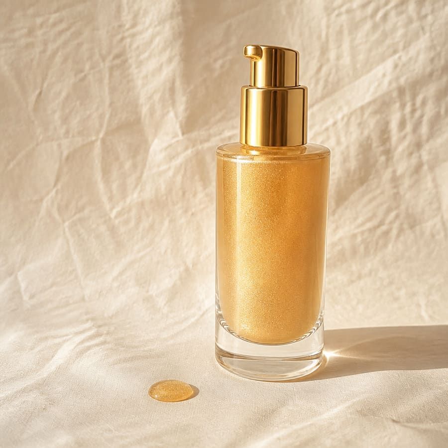 Editorial glow-booster still-life for e.l.f. Halo Glow Liquid Filter