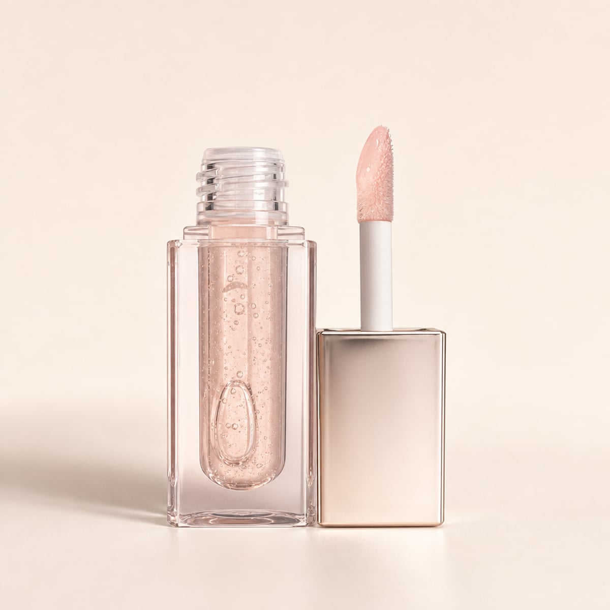 Editorial lip still-life for Gisou Honey Infused Lip Oil