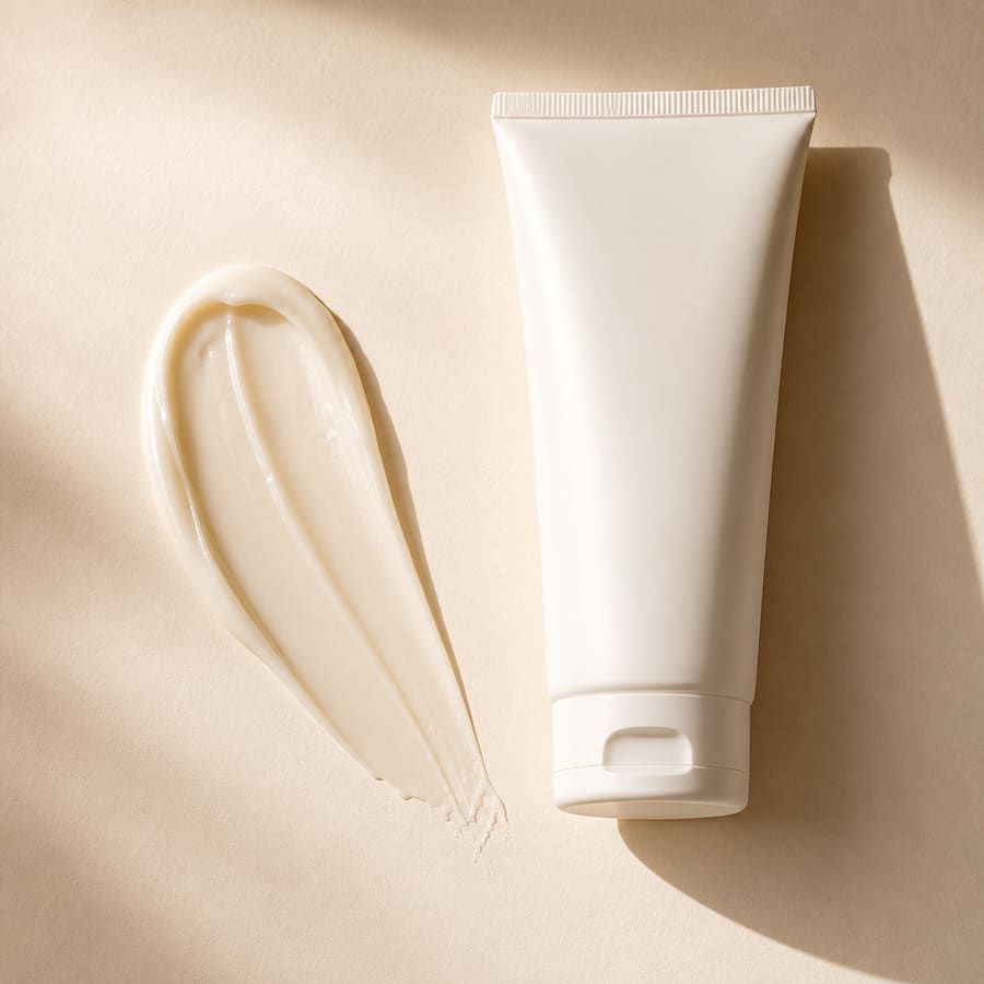 Editorial hair mask still-life for K18 Leave-In Molecular Repair Hair Mask