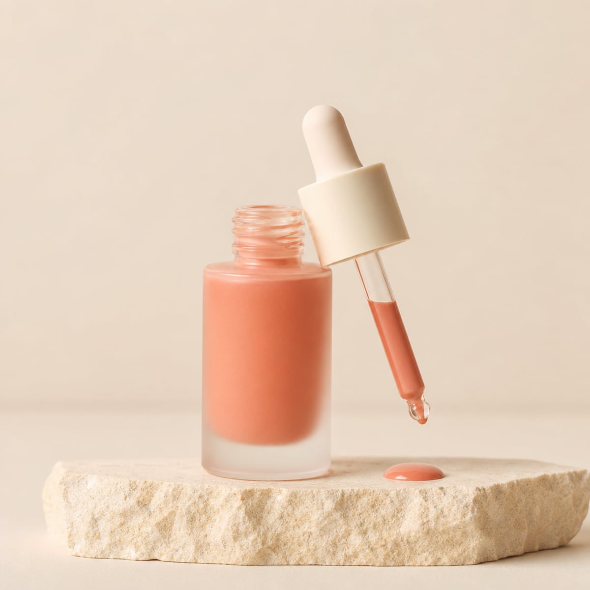 Editorial cheek still-life for Merit Flush Balm