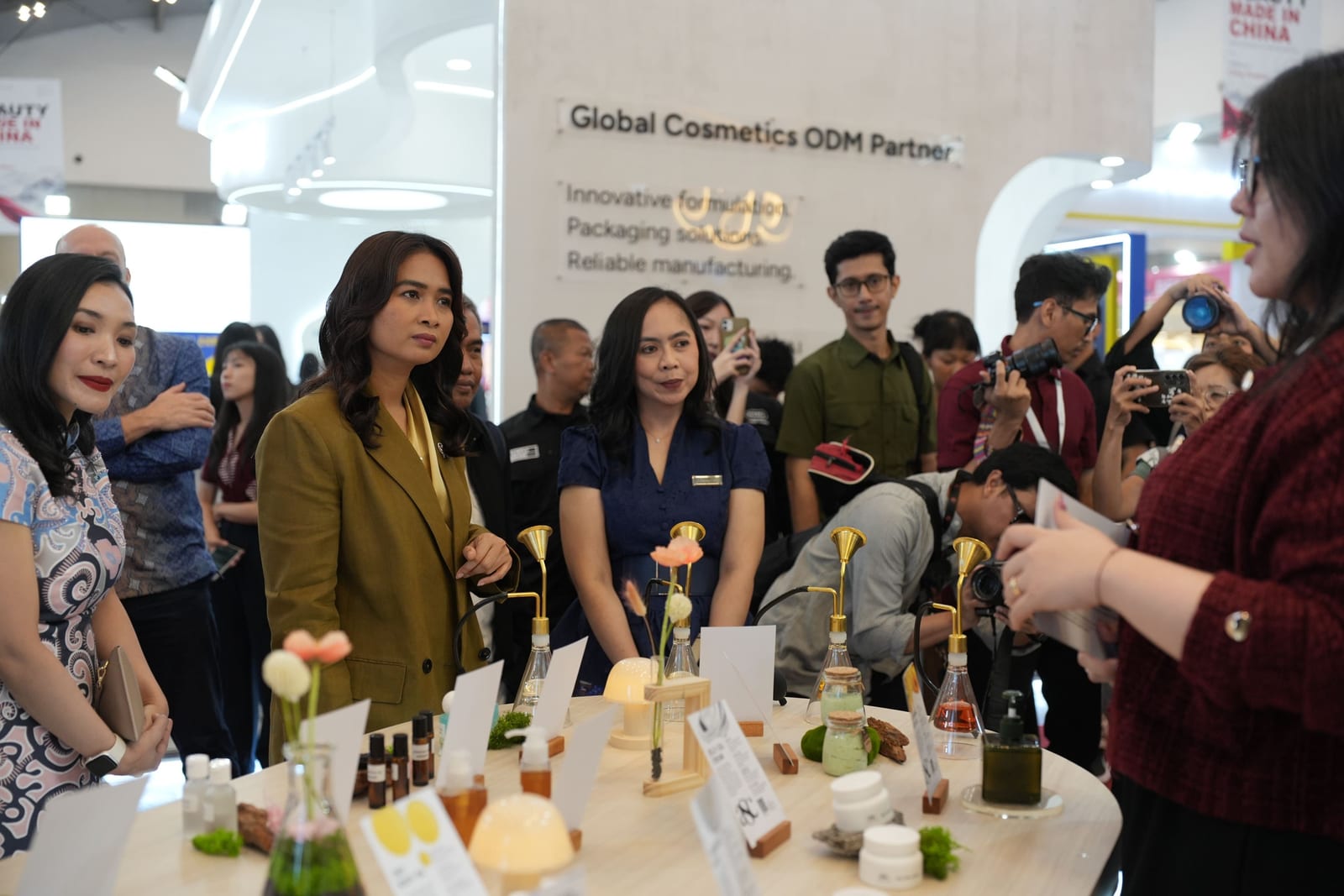 The opening-day tour of the show floor, Cosmobeauté Indonesia 2026.