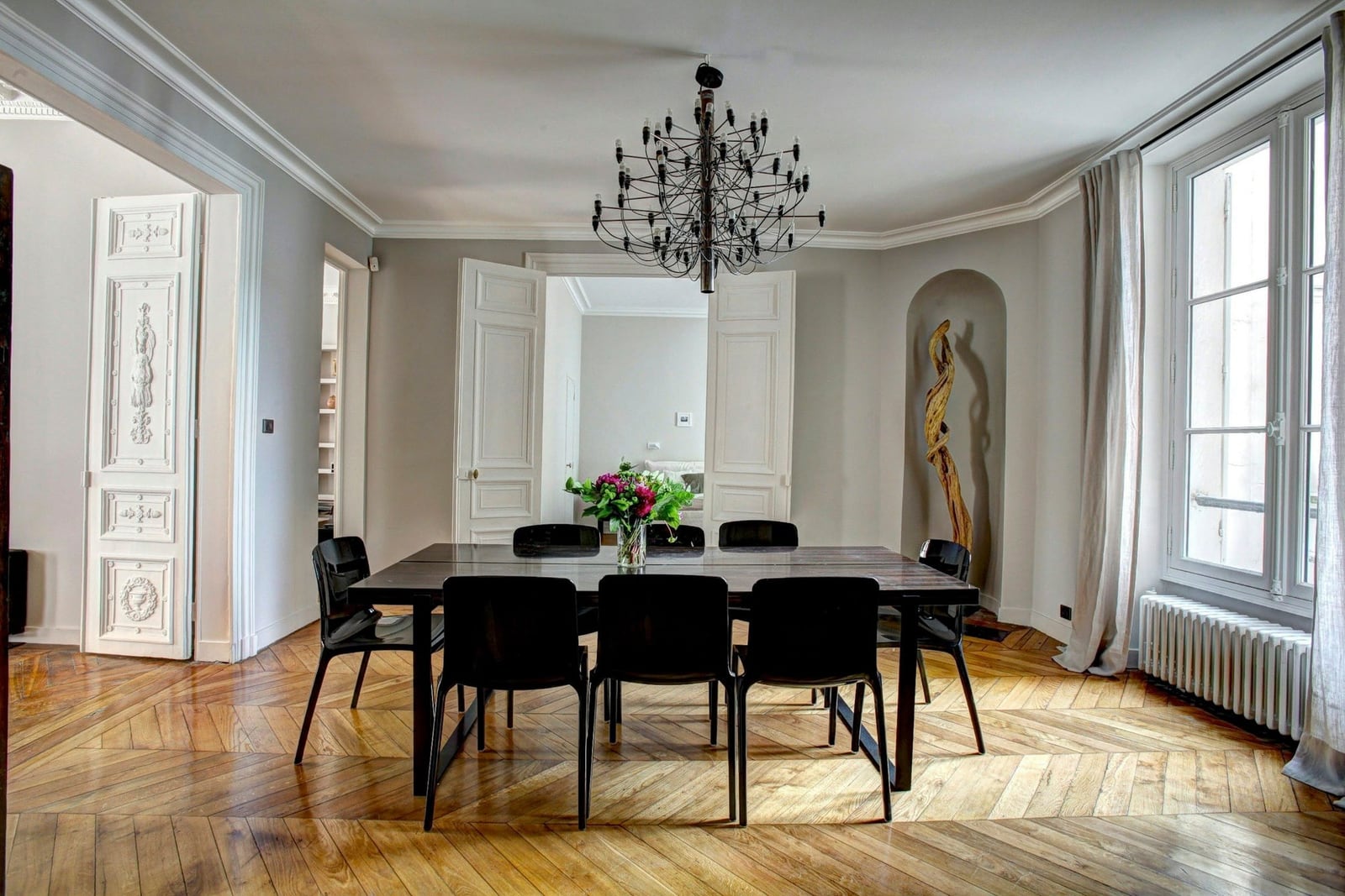 Paris agency apartment (editorial scene)